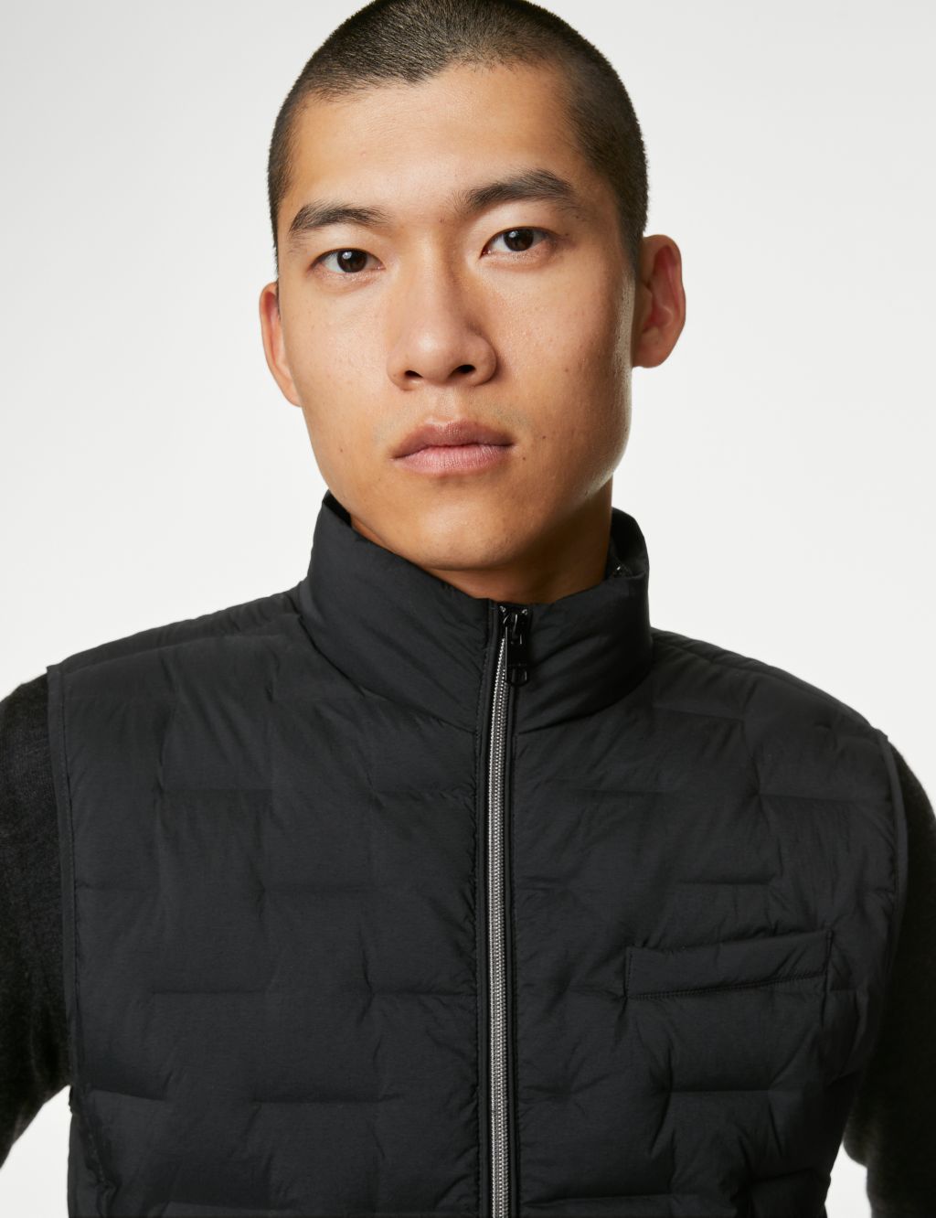 Feather and Down Padded Gilet with Stormwear™ image 3