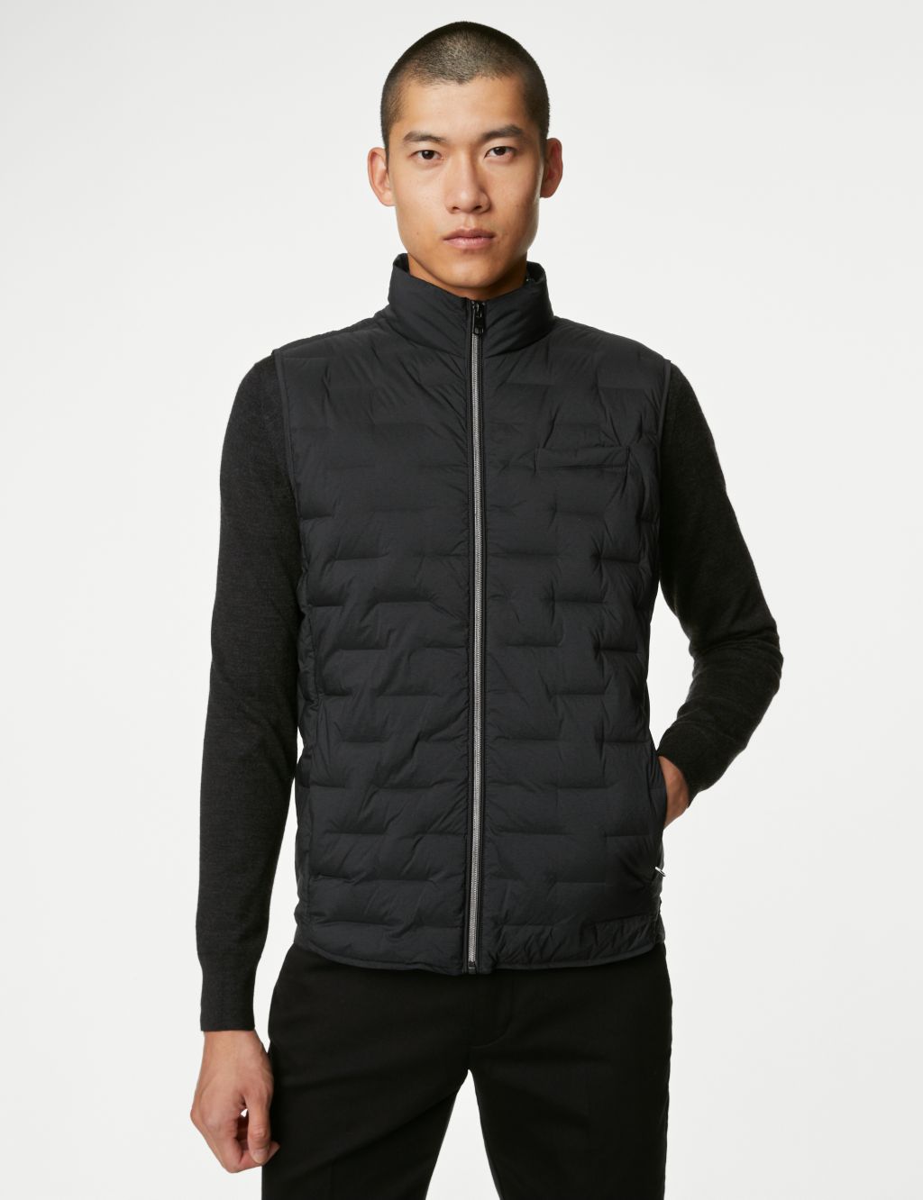 Feather and Down Padded Gilet with Stormwear™ image 4