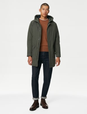 Down & feather 2025 parka with stormwear