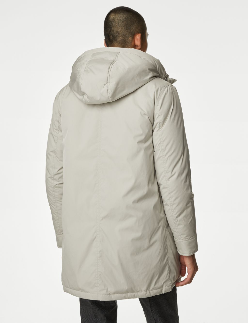 Hooded Feather and Down Parka Jacket with Stormwear™ image 6