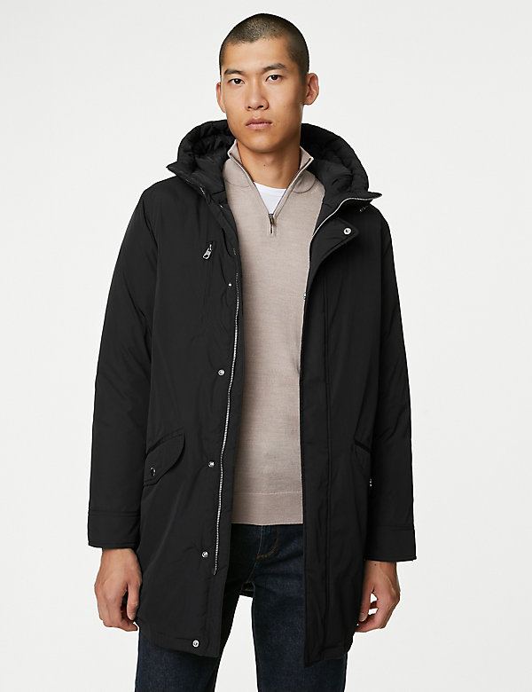 Hooded Feather and Down Parka Jacket with Stormwear™ | M&S US
