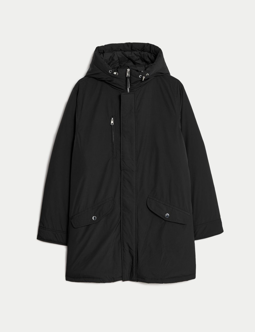 Hooded Feather and Down Parka Jacket with Stormwear™ image 2