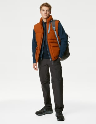 

Mens M&S Collection Padded Gilet with Thermowarmth™ - Orange, Orange