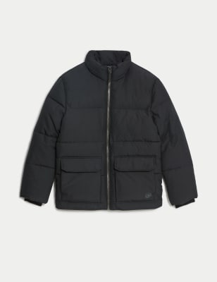 French connection mens denim borg lined jacket black hotsell