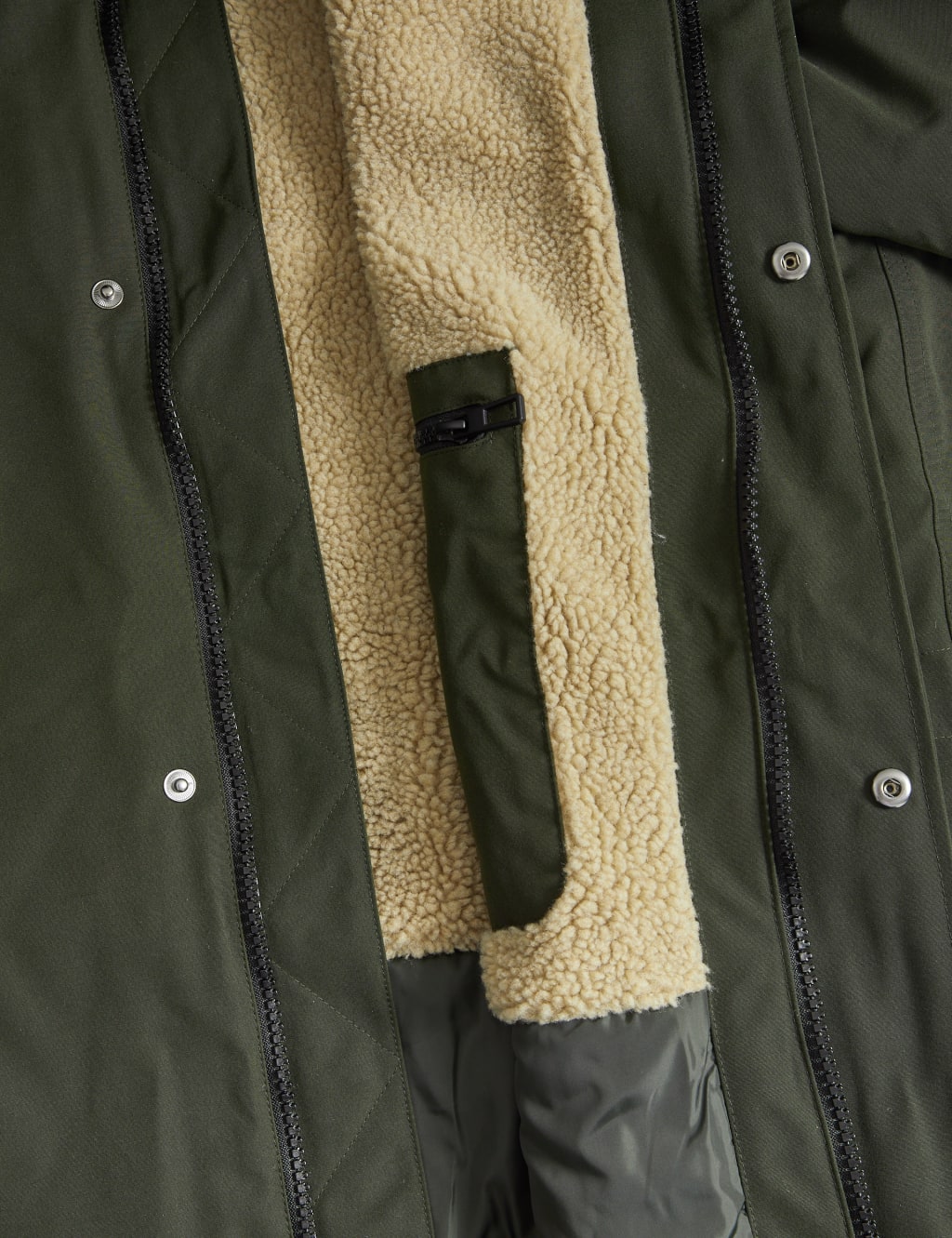 Borg Lined Parka Jacket with Stormwear™ image 7