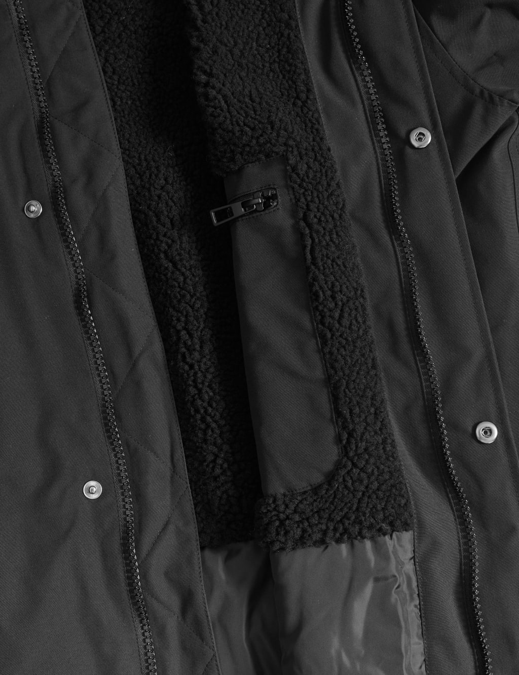 Borg Lined Parka Jacket with Stormwear™ image 7