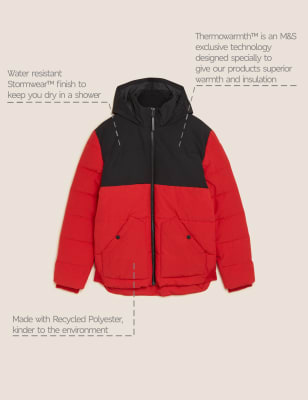 

M&S Collection Chaqueta acolchada con capucha con Thermowarmth™Mens - Red Mix, Red Mix