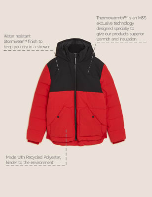 

Mens M&S Collection Steppjacke mit Kapuze und Thermowarmth™ - Red Mix, Red Mix