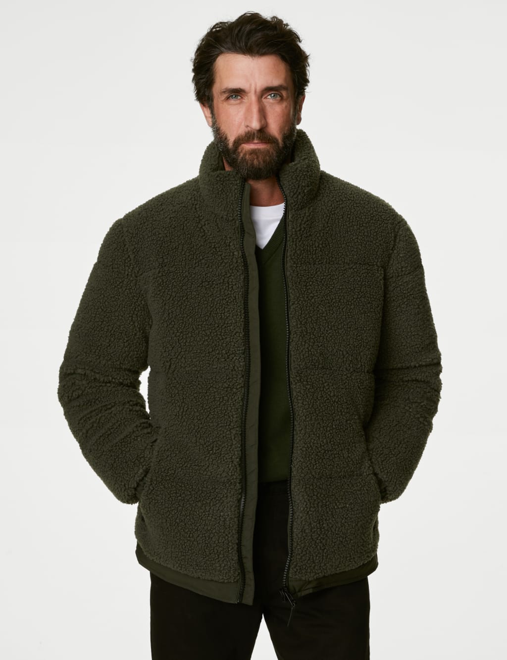 Borg Puffer Jacket with Thermowarmth™ image 1
