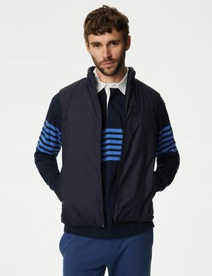 

Mens M&S Collection Lightweight Padded Gilet with Stormwear™ - Navy, Navy