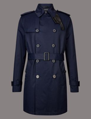 Cotton Rich Trench Coat with Stormwear™ | Autograph | M&S