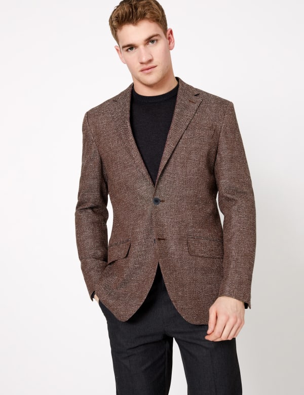 Regular Italian Linen Blend Jacket