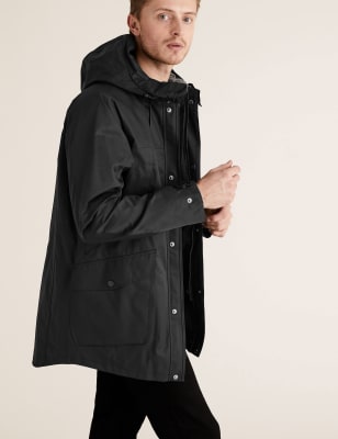  Imperméable technique en coton, doté de la technologie Stormwear™ - Black