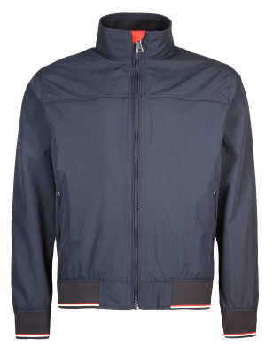 Water Resistant Bomber Jacket Blue Harbour M S