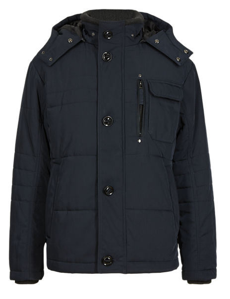 Hooded Short Padded Parka with Stormwear™ | Blue Harbour | M&S