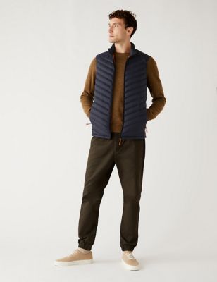

Mens M&S Collection Feather and Down Gilet with Stormwear™ - Dark Navy, Dark Navy