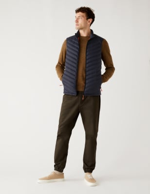 

Mens M&S Collection Stormwear™-Weste mit Daunen- und Federfüllung - Dark Navy, Dark Navy