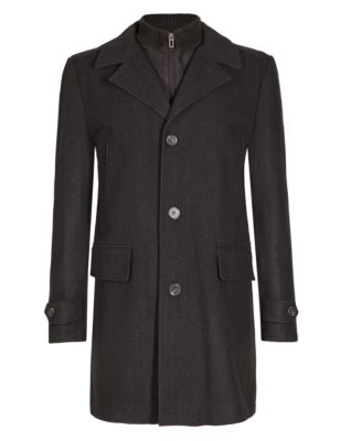 Wool Blend Prince of Wales Checked Coat | Collezione | M&S