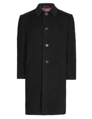 Italian Fabric Thermal Wool Rich Coat with Cashmere | Collezione | M&S