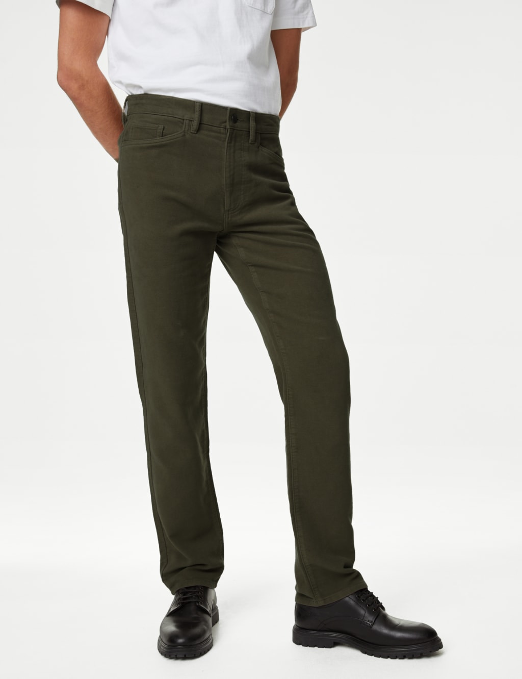 Men's Moleskin Trousers | M&S