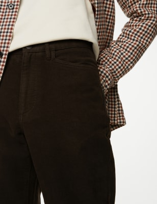 Regular Fit Moleskin Trousers