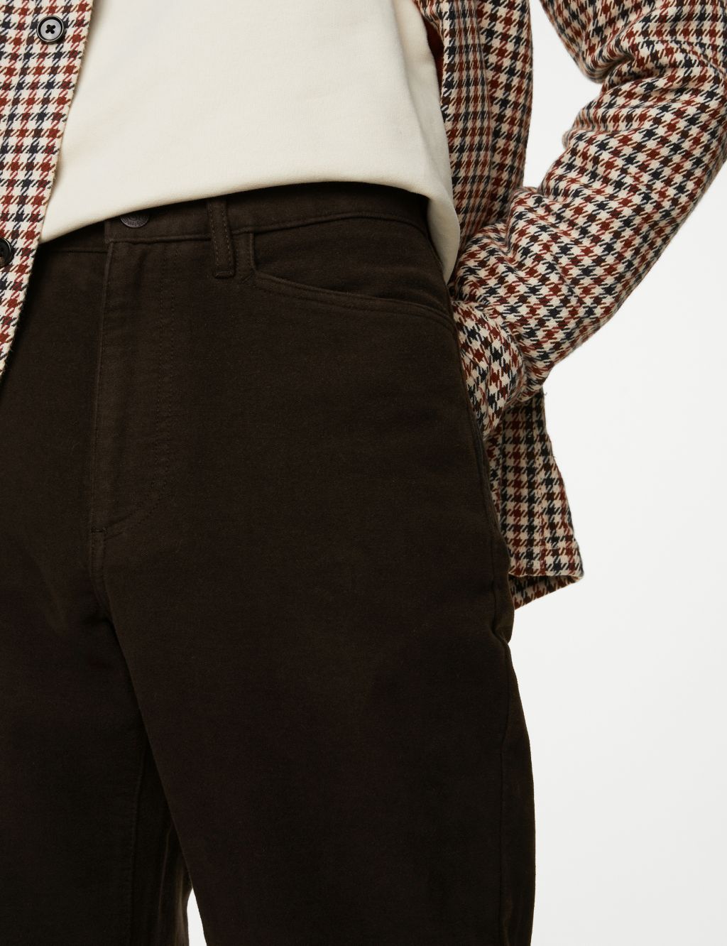 Regular Fit Moleskin Trousers image 1