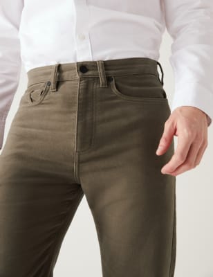 Regular Fit Moleskin Trousers