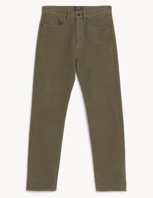 Regular Fit Moleskin Trousers