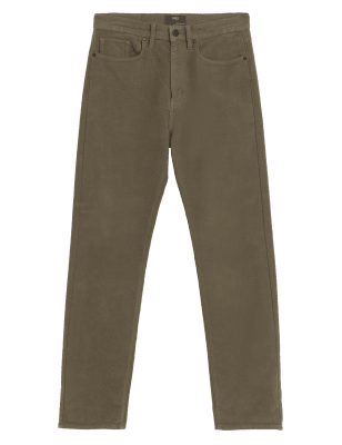 

Mens M&S Collection Regular Fit Moleskin Trousers, Mole