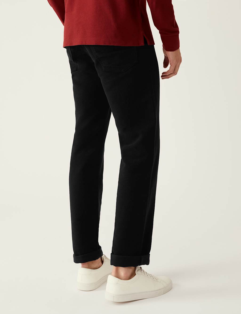 Regular Fit Moleskin Trousers image 3