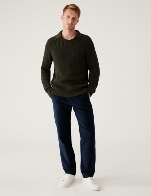 

M&S Collection Chinos regular de molesquínMens - Navy, Navy