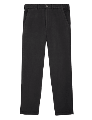 

Mens M&S Collection Regular Fit Moleskin Chinos - Dark Grey, Dark Grey