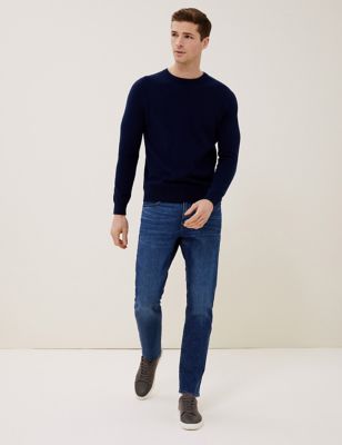  Jean coupe slim en coton biologique d'origine italienne - Medium Blue