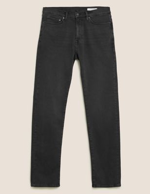 M&S Mens Straight Fit Organic Cotton Supersoft Jeans