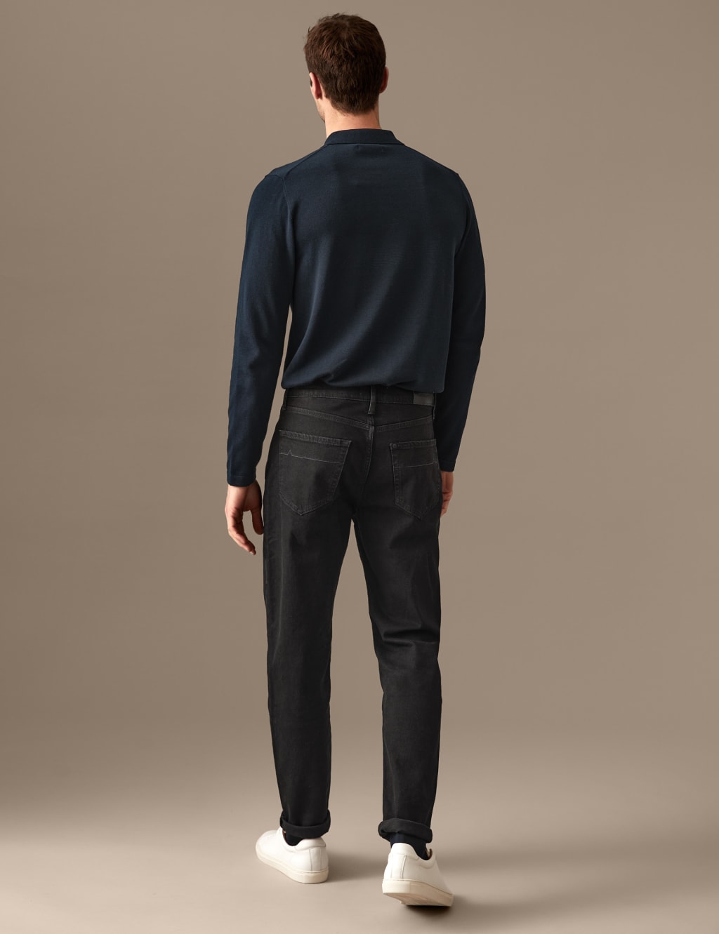 Tapered Fit Stretch Jeans image 5