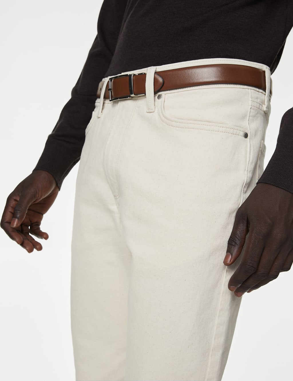 Slim Fit 5 Pocket Stretch Jeans image 4