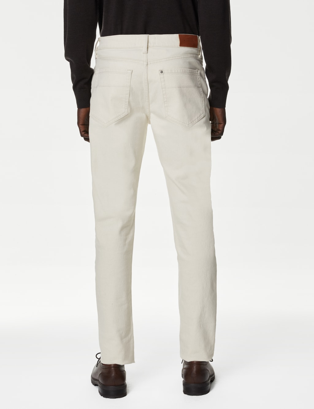 Men’s Cream Jeans M&S