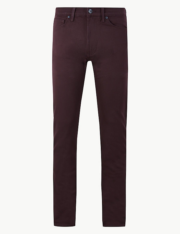 Skinny Fit Italian Cotton Travel Jeans - NO