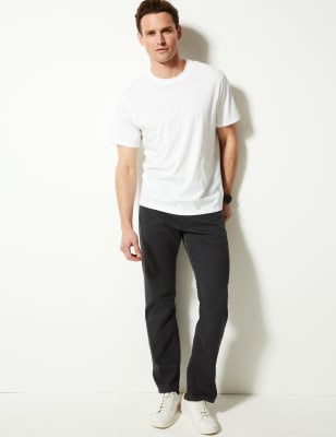 Jean extensible coupe droite, id&eacute;al pour voyager