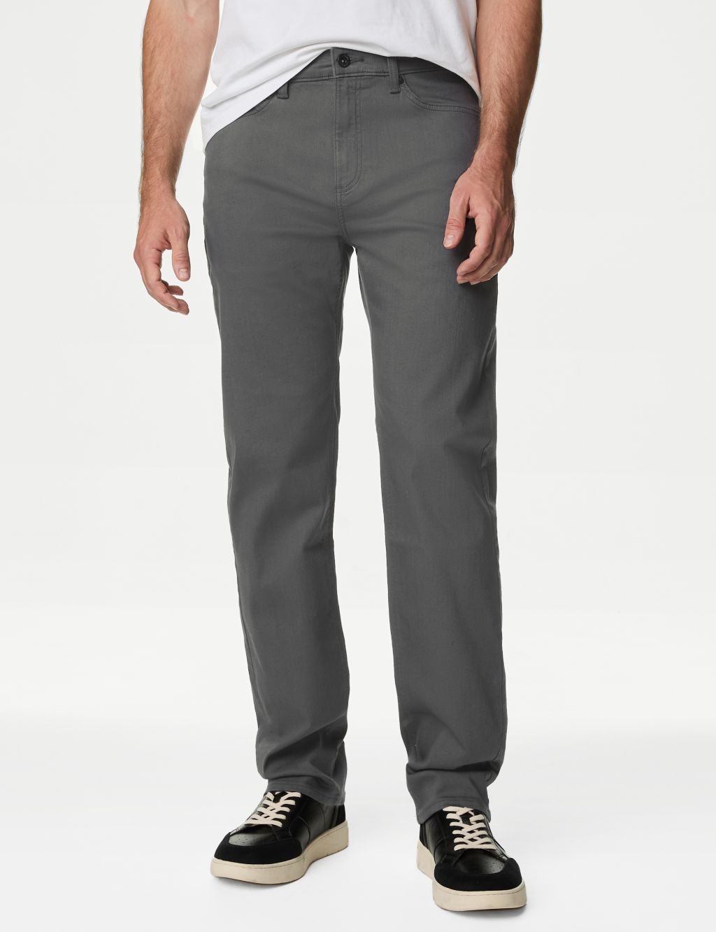 T&S Men's Formal Pants Grey textured, Slim Fit at Rs 800 in Etah