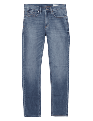 

Mens M&S Collection Schmal geschnittene Performance-Jeans mit Super-Stretch - Light Blue, Light Blue