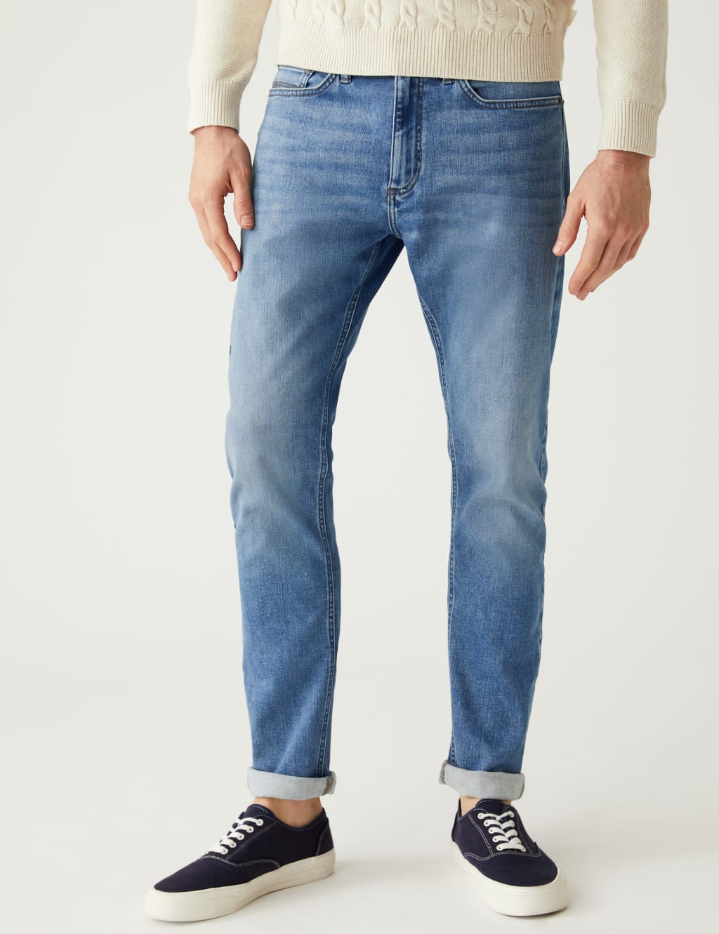 Shorter Length Slim Fit 360 Flex Jeans image 2