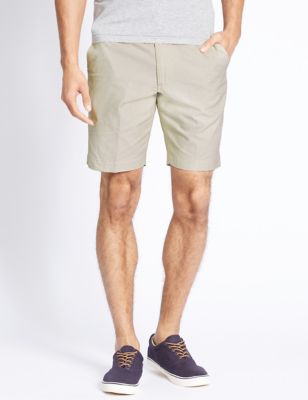 Pure Cotton Striped Shorts with Buttonsafe™