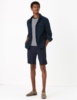  Short à motif gaufré - Navy