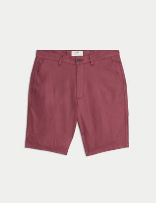 Linen Blend Chino Shorts