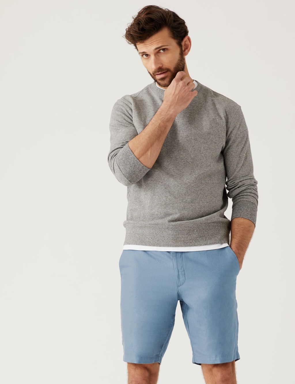 Linen Blend Chino Shorts image 3