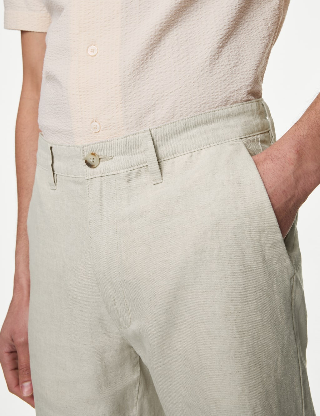 Linen Blend Chino Shorts image 2