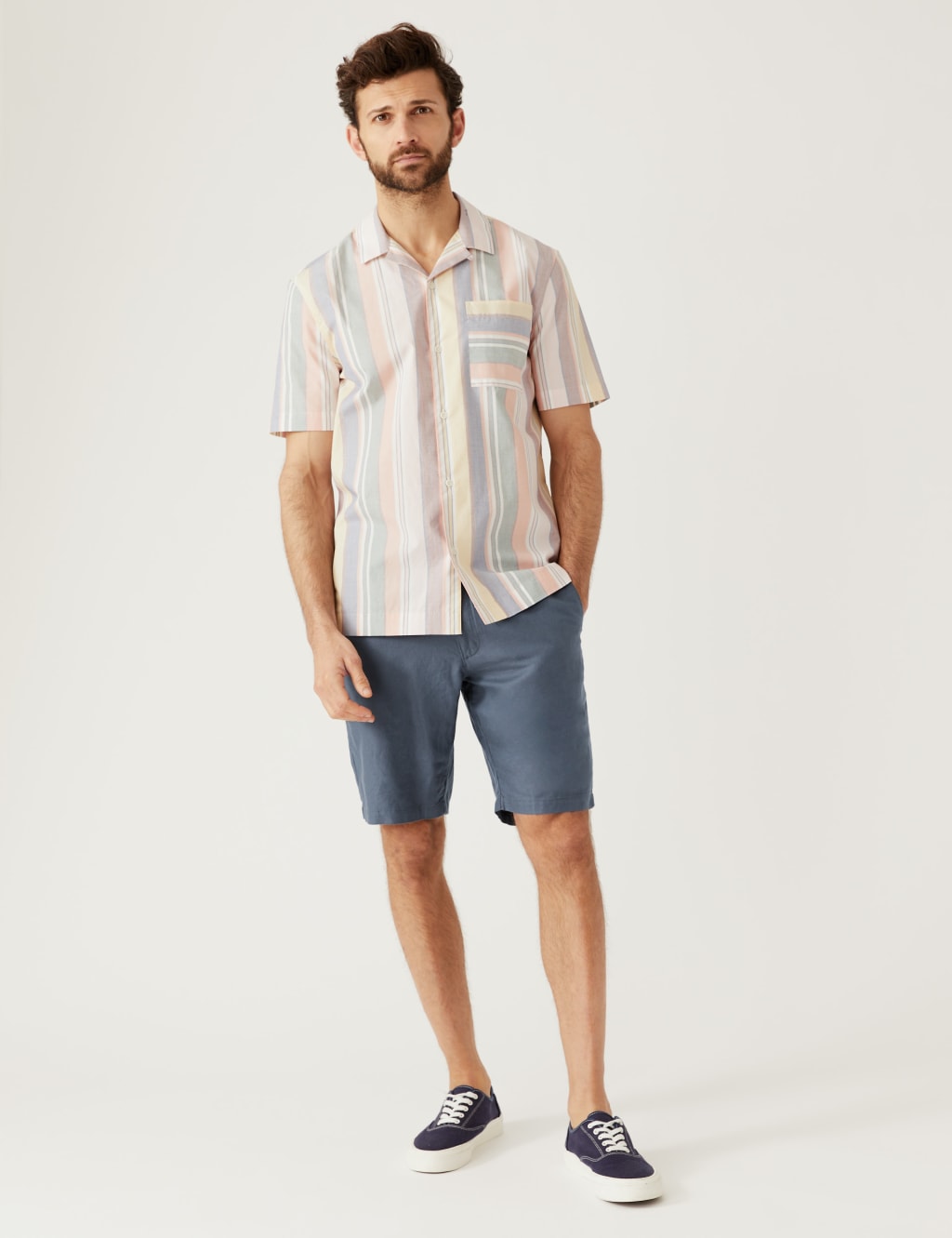 Linen Blend Chino Shorts image 4