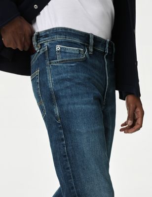 Pleat Slant Pocket Pants | GmarShops SE | Slim Fit Japanese Selvedge Stretch Jeans