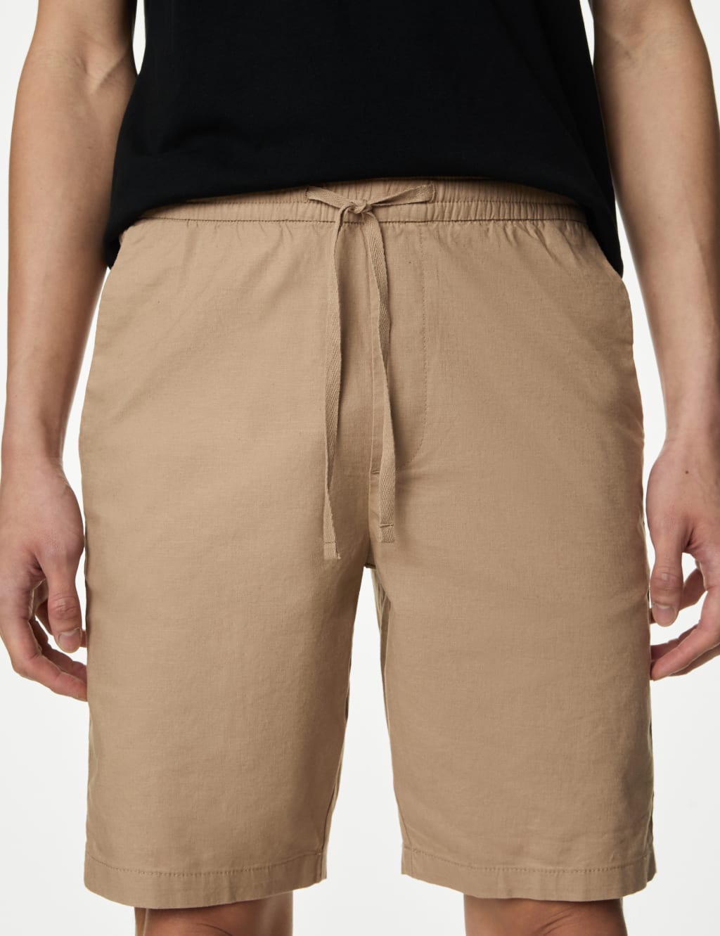 Marks and spencer mens linen best sale shorts